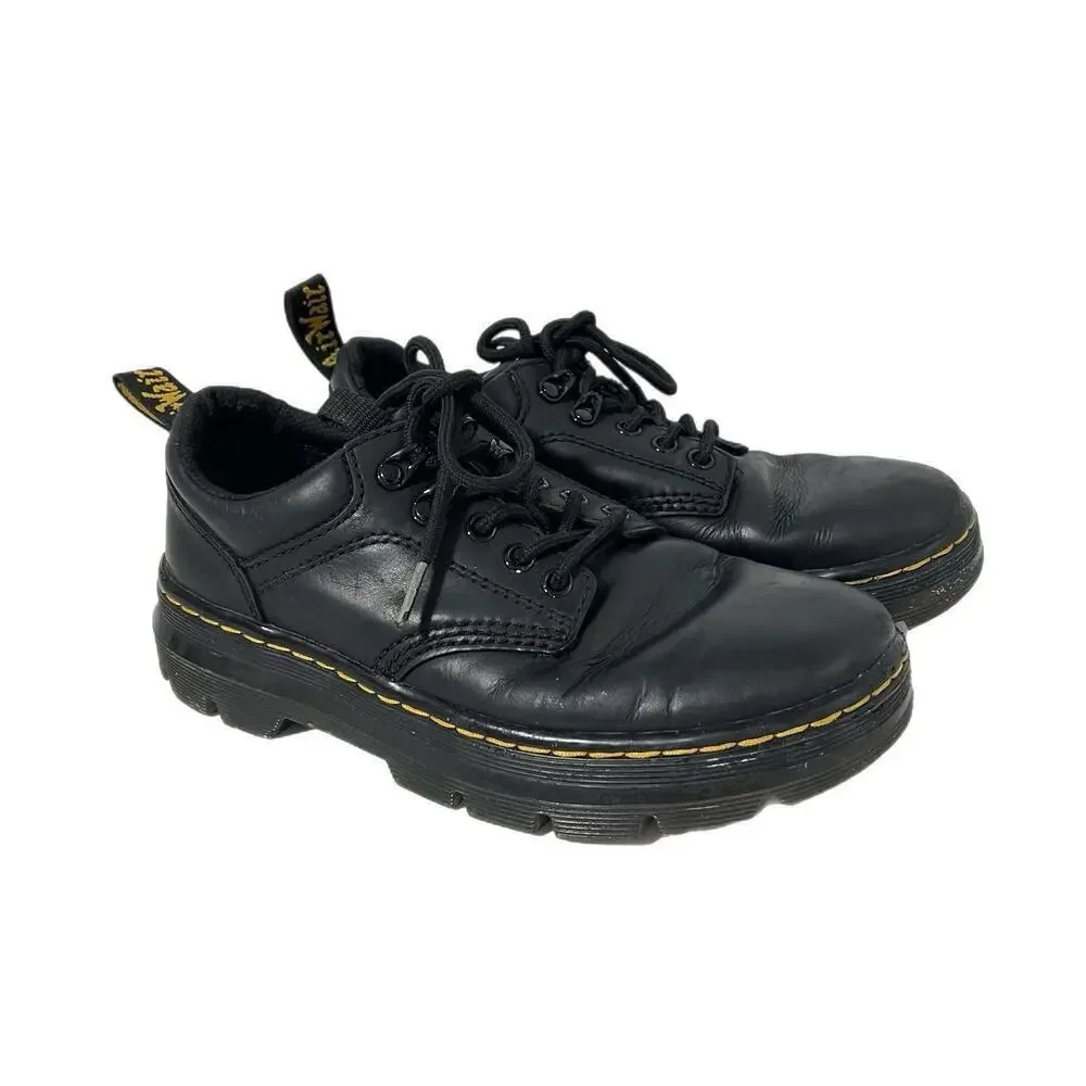Dr Martens Black Reeder UTILITY Shoes Airwair US M6 / L7 JY004